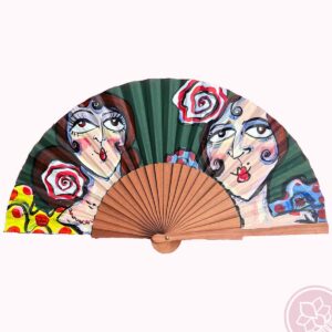 abanicos pintado a mano carmen encinas hispania flamenco