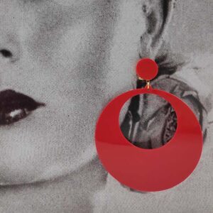 Pendientes de Aro Clásico en Acetato. Varios colores.