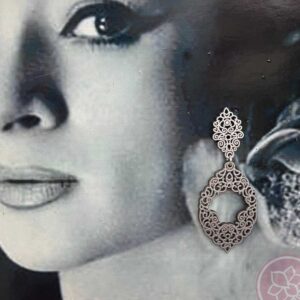 pendiente en madera silvereira Hispania Flamenco