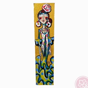 tabla pintada por carmen encinas hispania flamenco