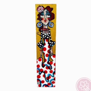 tabla pintada por carmen encinas hispania flamenco