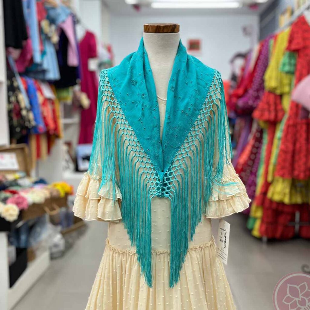 mantoncillo niña perforado hispania flamenco