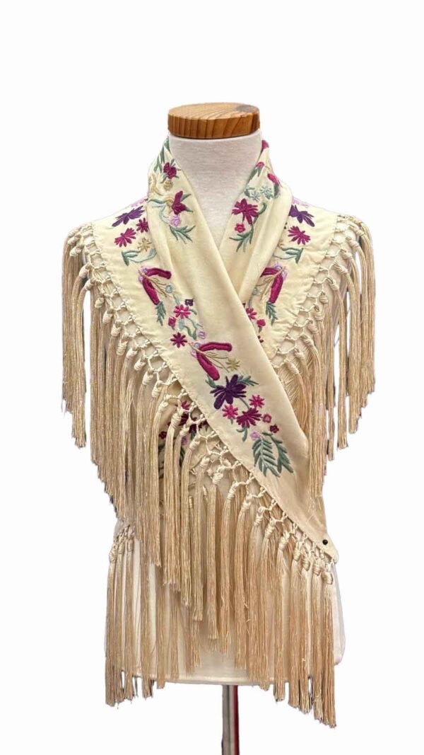 manton bordado niña hispania flamenco