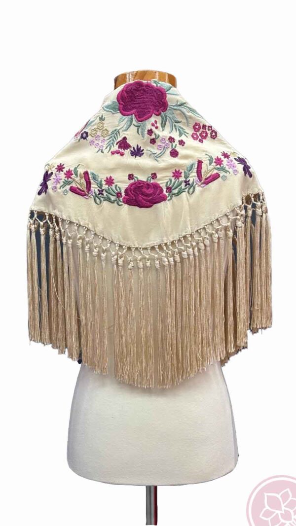 manton bordado niña hispania flamenco