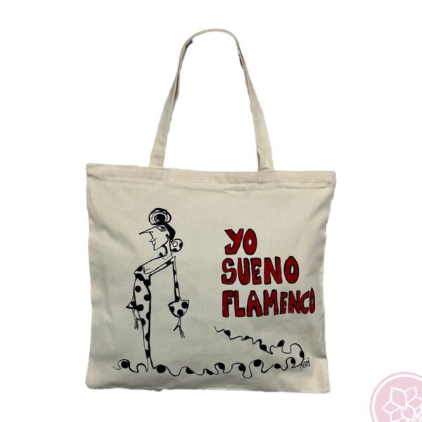 bolso tela pintado por carmen encinas hispania flamenco