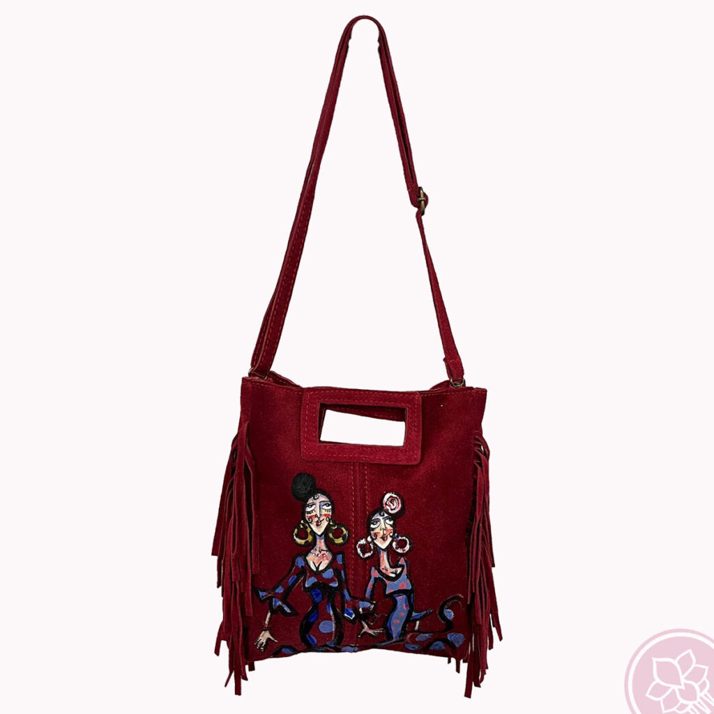 bolso carmen encinas rojo hispania flamenco