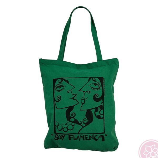 bolso tela verde carmen encinas hispania flamenco