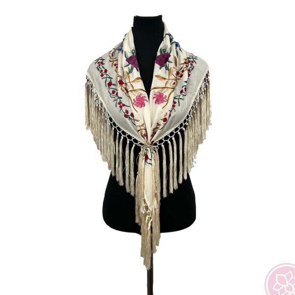 manton victoria crema Hispania Flamenco