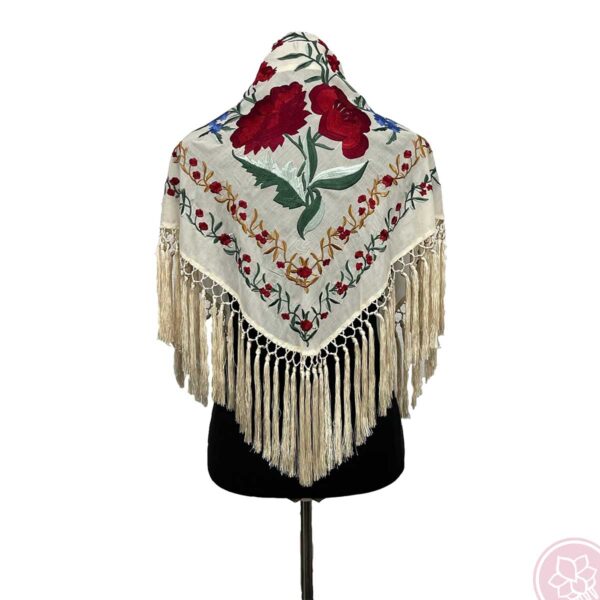 manton victoria crema Hispania Flamenco