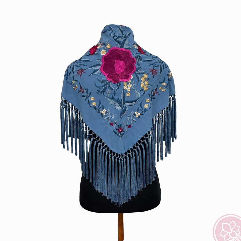 Manton conchita azul ducado hispania flamenco