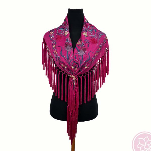 Manton conchita fucsia hispania flameenco