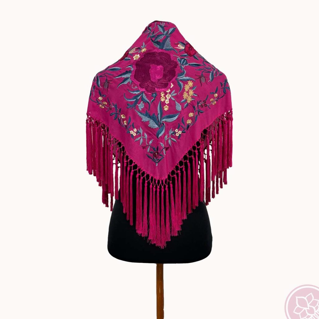 Manton conchita fucsia hispania flameenco