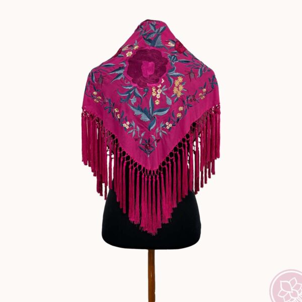 Manton conchita fucsia hispania flameenco